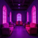 Umgekehrte Perspektive mit überdimensionalen Möbeln im Museum of Illusions Berlin